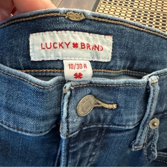 Lucky Brand Mid Rise Sweet Straight Jeans Dark Wash Women Size 30R Nomadcore - Picture 5 of 9